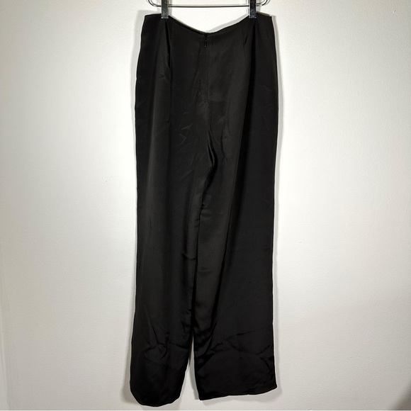 NWT Flores & Flores Black Silk Palazzo Pants Size 4 minimalist Parisian oldmoney - Picture 5 of 7